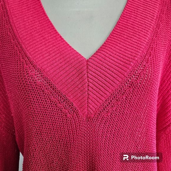 Country Road | V Neck & Back Sweater - Pink - Picture 2 of 12